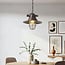 Industrial pendant lamp Fender in openwork black