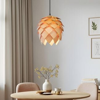 Stylish wooden pendant light Indore - wood