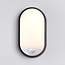 LED bulkhead wall light with sensor and 3 colour temperatures, oval
