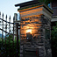 Adjustable outdoor wall light Mila with sensor - black