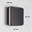 Design wall lamp Will extendable - black