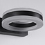 Round exterior wall lamp Noor - black