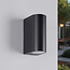 Modern round wall lamp Madame - black