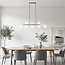 Hanging lamp with frosted glass, 7-bulb - Syv