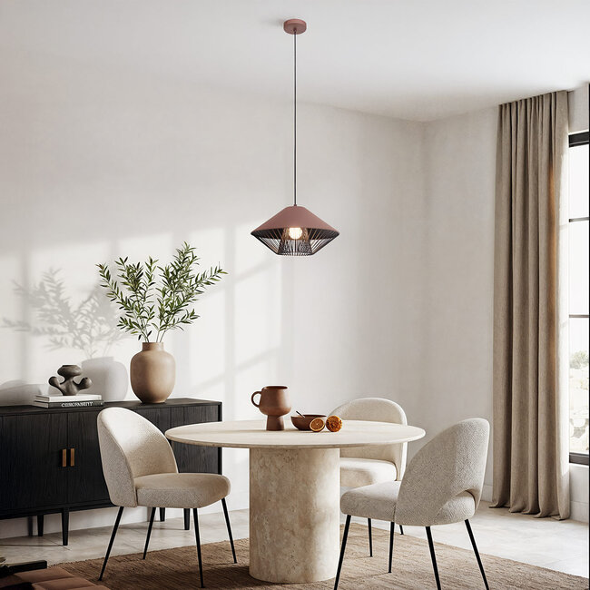 Modern pendant lamp Aiva - coffee brown
