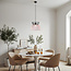 Modern pendant lamp black with copper - Netti