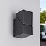 Adjustable outdoor wall lamp Mila - black