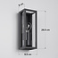 Industrial wall lamp Valentina - black