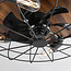 Industrial ceiling fan black with wood, 4-bulb (E27) - Fistik