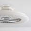 Smart ceiling fan, Warm white, with Wi-Fi and RGB function - Mira