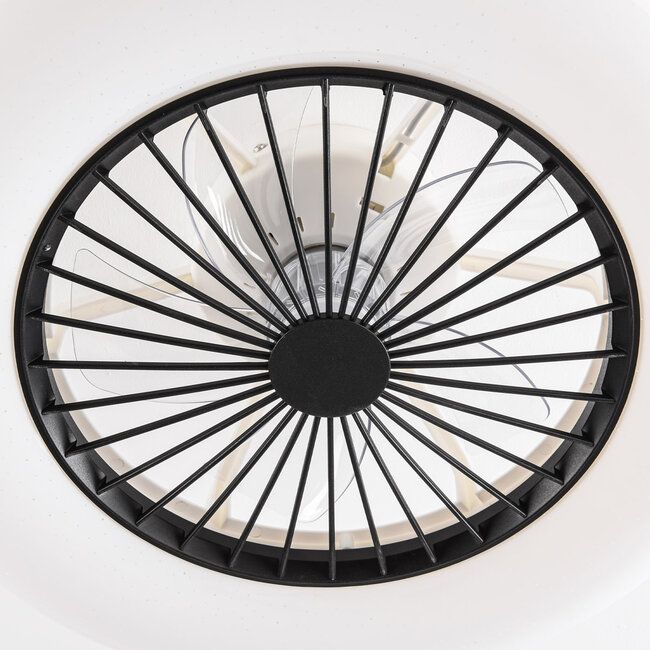 Smart ceiling fan, Warm white, with Wi-Fi and RGB function - Mira