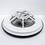 Ceiling fan Starry with adjustable colour temperature and star effect - black
