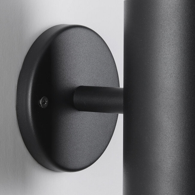 Modern solar wall lamp black with sensor - Chandler