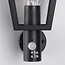Rural wall light Dax with sensor - black