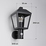 Rural wall light Dax with sensor - black