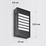 External wall light Pearlie - black