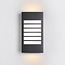 External wall light Pearlie - black