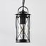 Rustic outdoor pendant lamp Jayce - black