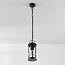 Rustic outdoor pendant lamp Jayce - black