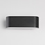 Modern black outdoor wall lamp with LED - Tino