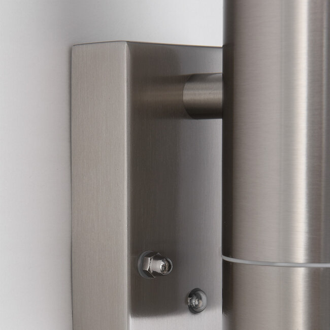 Stainless steel outdoor wall lamp 2-bulbs - Saul