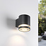 Modern black wall lamp - Dahlia