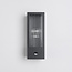 Black wall light in glass with ribbed detail - Amiens