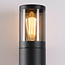 2-bulb black outdoor wall light, up/down - Rouen