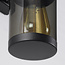 2-bulb black outdoor wall light, up/down - Rouen