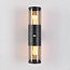 Outdoor wall light Calais with sensor, up/down, 2-bulb - black