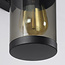 Outdoor wall light Calais with sensor, up/down, 2-bulb - black