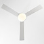 Ceiling fan Jinx with LED and reversible blades in white and light brown