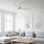Ceiling fan Jinx incl. LED - white and light brown