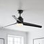 Ceiling fan Akira incl. LED - black