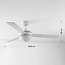 Ceiling fan Jinx with LED and reversible blades in white and light brown