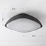 Dark grey ceiling light for outdoors - Bodi