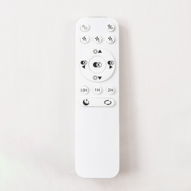 Ceiling fan with adjustable colour temperature and wood effect Star effect - Starry