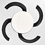Dimmable black ceiling light with fan - Ventu