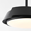 Black ceiling fan with integrated light source - Ventu