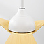 Ceiling fan Iska in warm beech wood colour with remote control