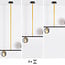3-light pendant light Danny - opal glass
