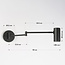 Black wall lamp Revah