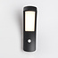 Modern wall light Noah with sensor - black