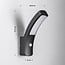 Modern outdoor wall light Noah with sensor - black integrated LED