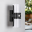 Adjustable wall light Bobby with sensor - black