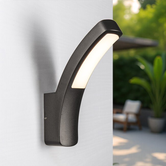 Modern black wall lamp - Jette