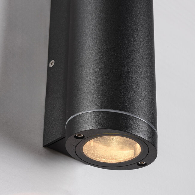 Modern 2-bulb outdoor wall lamp - Mika