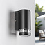 Industrial outdoor wall lamp Stef - black