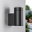 Modern outdoor wall light Iris - black
