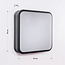Modern square black wall lamp - Seb